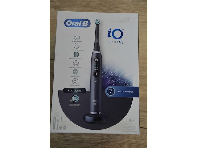 2 elektrische tandenborstels braun oral b io series 9s black onyx (b435) - afbeelding 3 van  5