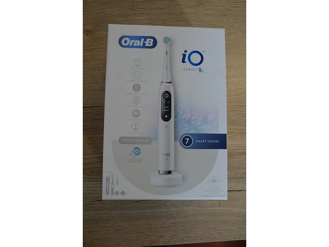 2 elektrische tandenborstels braun oral b io series 9s white alabaster (b435) - afbeelding 3 van  5