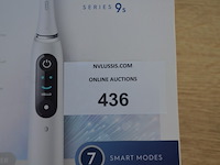 2 elektrische tandenborstels braun oral b io series 9s white alabaster (b435) - afbeelding 2 van  5