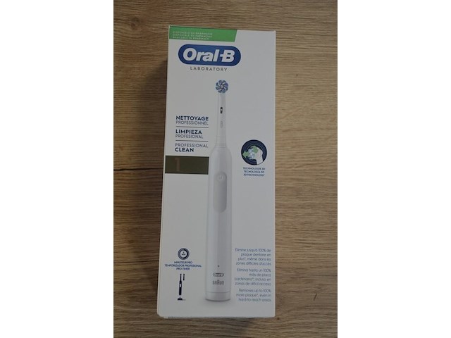 2 elektrische tandenborstels braun oral b laboratory professional clean white (b435) - afbeelding 3 van  4