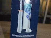 2 elektrische tandenborstels braun oral b pro 3 3500 design edition white (b435) - afbeelding 5 van  5