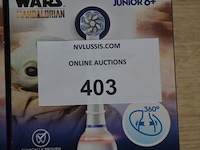 2 elektrische tandenborstels braun oral b pro junior 6+ star wars mandalorian (b435) - afbeelding 2 van  4