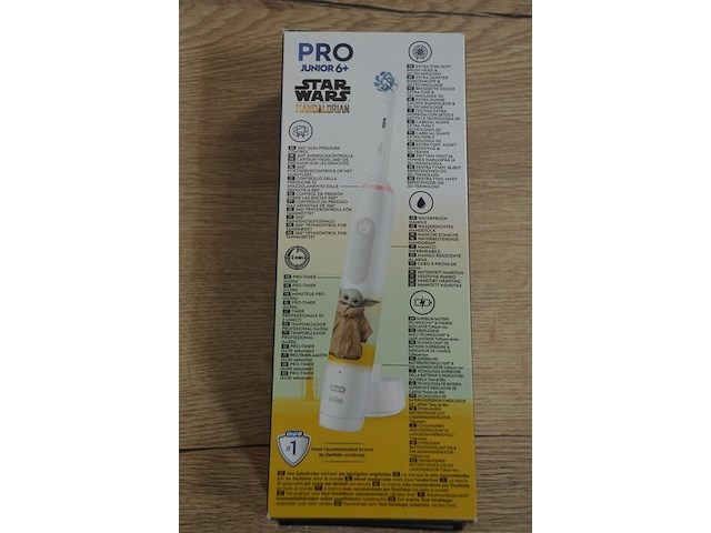 2 elektrische tandenborstels braun oral b pro junior 6+ star wars mandalorian (b435) - afbeelding 4 van  4