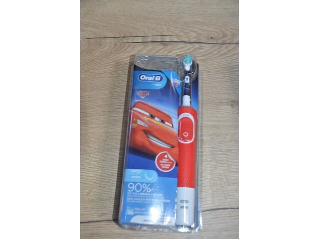 2 elektrische tandenborstels braun oral b pro kids 3+ disney cars (b435) - afbeelding 5 van  5
