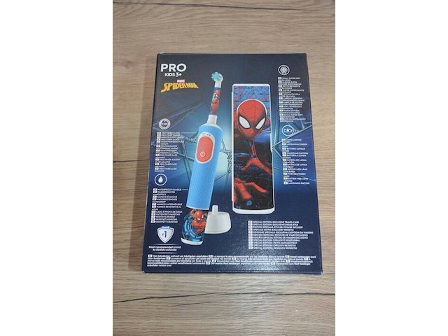 2 elektrische tandenborstels braun oral b pro kids 3+ special edition frozen and spiderman (b435) - afbeelding 6 van  6
