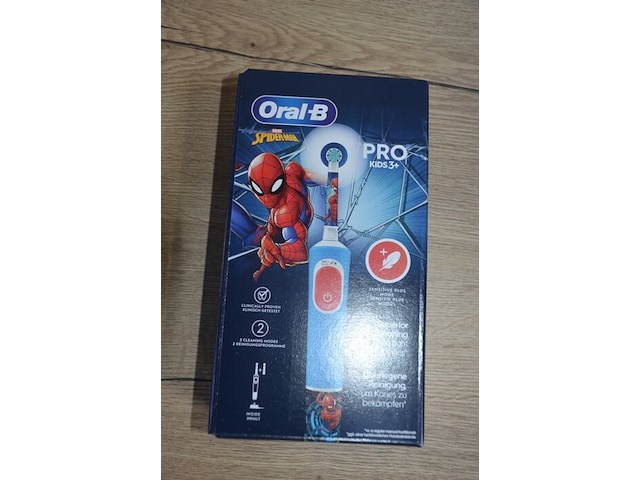 2 elektrische tandenborstels braun oral b pro kids 3+ spider man (b435) - afbeelding 3 van  4