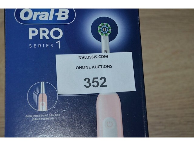 2 elektrische tandenborstels braun oral b pro series 1 pink (b435) - afbeelding 2 van  5