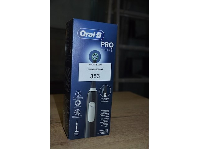 2 elektrische tandenborstels braun oral b pro series 1 pink en black (b435) - afbeelding 3 van  4