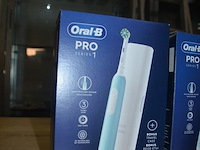 2 elektrische tandenborstels braun oral b pro series 1 travel edition caribbean blue (b435) - afbeelding 3 van  4