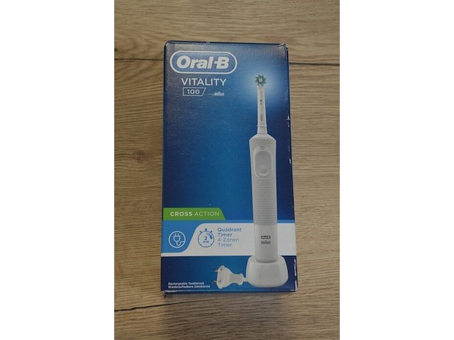2 elektrische tandenborstels braun oral b vitality 100 white (b435) - afbeelding 3 van  4