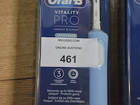 2 elektrische tandenborstels braun oral b vitality pro vapor blue (b435) - afbeelding 1 van  4