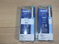 2 elektrische tandenborstels braun oral b vitality pro vapor blue (b435) - afbeelding 2 van  4