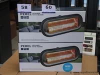 2 elektrische terrasverwarmers perel - afbeelding 1 van  2