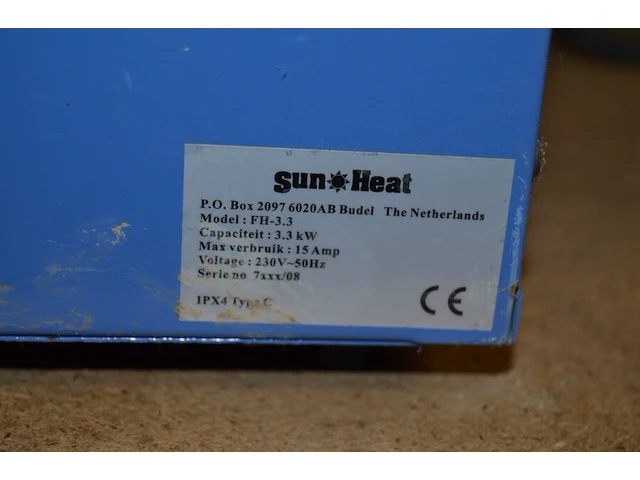 2 elektrische verwarmingen sun heat - afbeelding 6 van  6