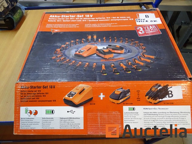 2 fein-accu's en een oplader - afbeelding 3 van  10