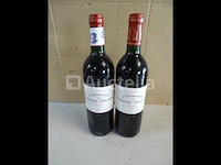 2 flesjes haut-médoc l'ermitage de chasse-spleen 1996 - afbeelding 1 van  3