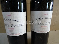 2 flesjes haut-médoc l'ermitage de chasse-spleen 1996 - afbeelding 3 van  3
