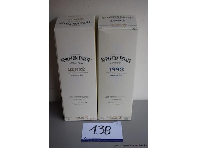 2 flessen à 70cl rum appleton estate 63% - afbeelding 1 van  2