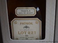 2 flessen à 70cl tequilla patron lot 221 40% - afbeelding 2 van  2