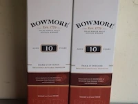 2 flessen à 70cl whiksy bowmore 10 yr 43% - afbeelding 1 van  2