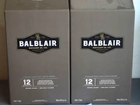 2 flessen à 70cl whisky balbair 12yr 46% - afbeelding 1 van  2