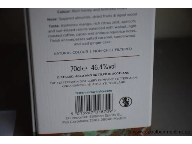 2 flessen à 70cl whisky fettercairn 16yr 46,6% - afbeelding 2 van  2