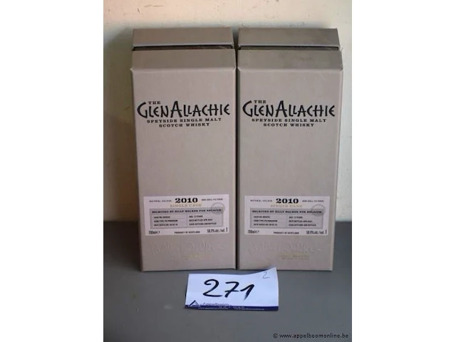 2 flessen à 70cl whisky glanallachie 12yr 58% - afbeelding 1 van  2