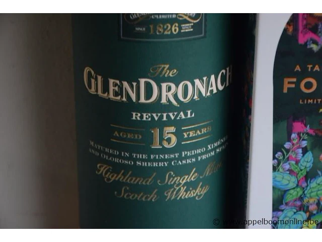 2 flessen à 70cl whisky glendronach 15yr & glennmorangie forest 46% - afbeelding 2 van  3