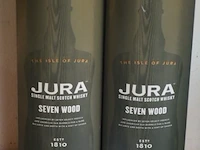 2 flessen à 70cl whisky jura seven wood 42%