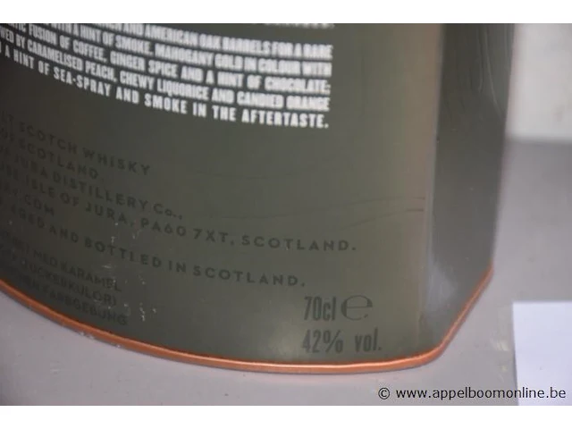 2 flessen à 70cl whisky jura seven wood 42% - afbeelding 2 van  2