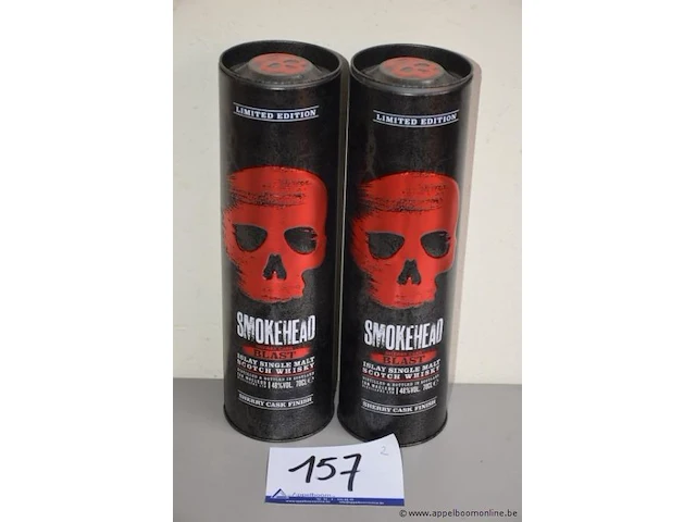 2 flessen à 70cl whisky smokehead blast 48% - afbeelding 1 van  2