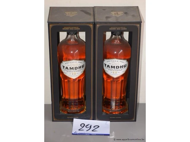 2 flessen à 70cl whisky tamdhu 12yr 43% - afbeelding 1 van  2