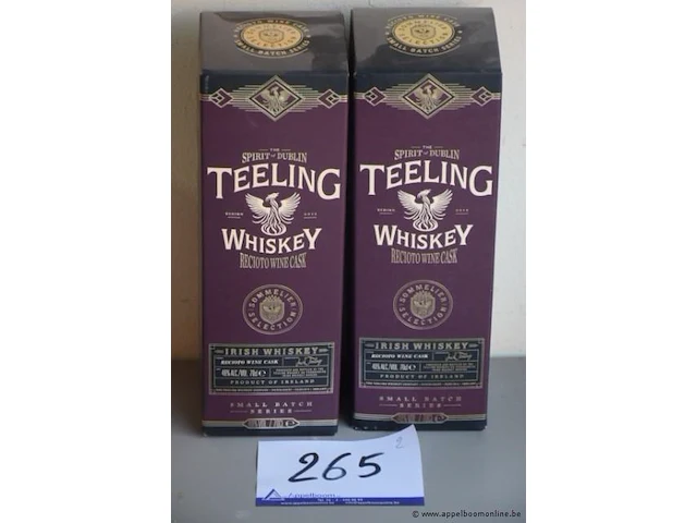 2 flessen à 70cl whisky teeling 46% - afbeelding 1 van  2