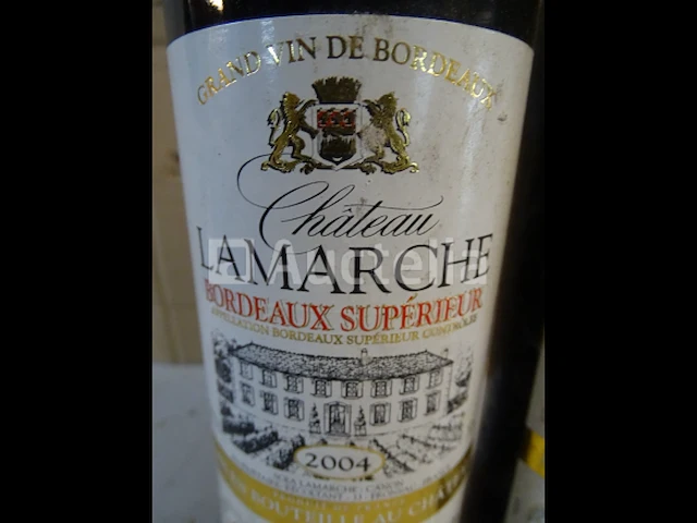 2 flessen bordeaux château lamarche 2004 - afbeelding 2 van  4