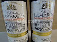 2 flessen bordeaux château lamarche 2004 - afbeelding 3 van  4