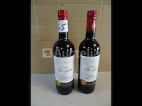 2 flessen bordeaux graves la croix de leyran 2015 - afbeelding 1 van  4