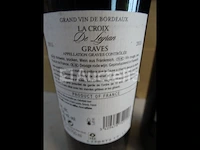 2 flessen bordeaux graves la croix de leyran 2015 - afbeelding 3 van  4