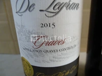2 flessen bordeaux graves la croix de leyran 2015 - afbeelding 4 van  4