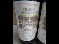 2 flessen bordeaux la chandellière cru bourgeois 1996 - afbeelding 2 van  4
