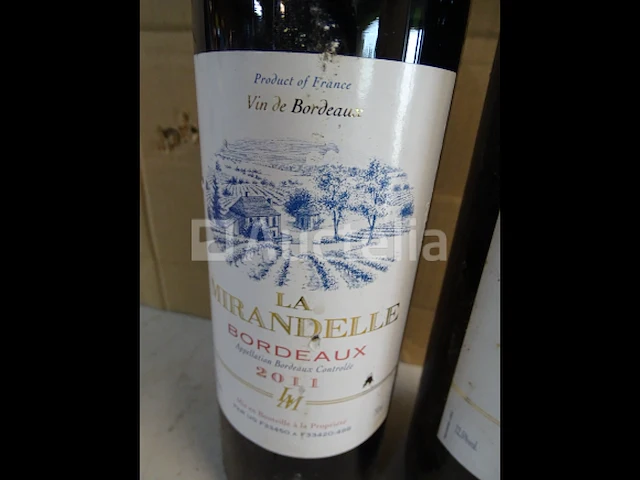 2 flessen bordeaux la mirandelle 2011 - afbeelding 2 van  3