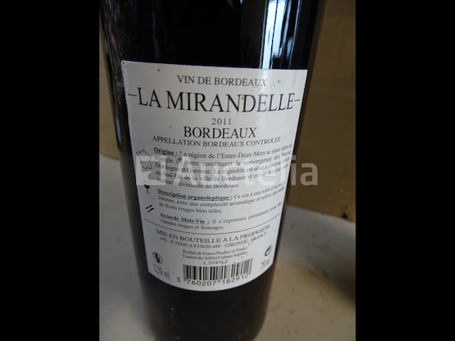 2 flessen bordeaux la mirandelle 2011 - afbeelding 3 van  3