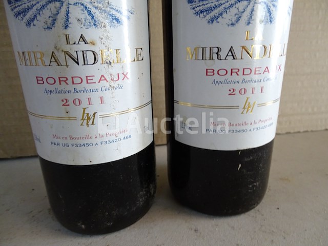 2 flessen bordeaux la mirandelle 2011 - afbeelding 3 van  4