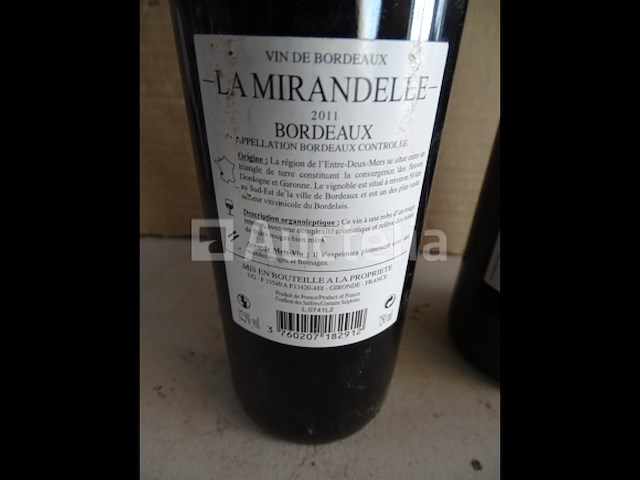 2 flessen bordeaux la mirandelle 2011 - afbeelding 4 van  4