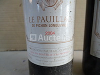 2 flessen bordeaux le pauillac de pichon longueville 2004 - afbeelding 4 van  4