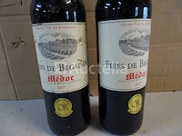 2 flessen bordeaux médoc fiefs des begadon 2017 - afbeelding 4 van  5