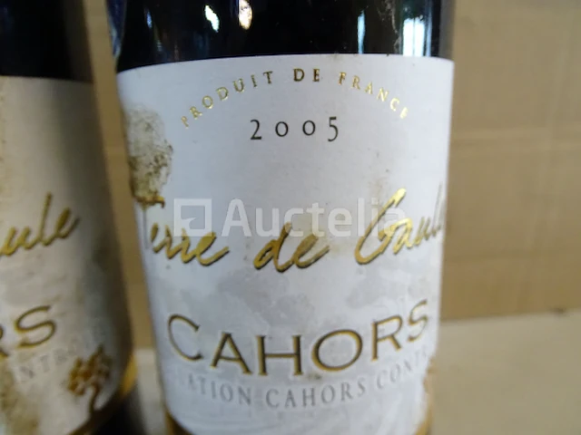 2 flessen cahors terre de gaule 2005 - afbeelding 3 van  4