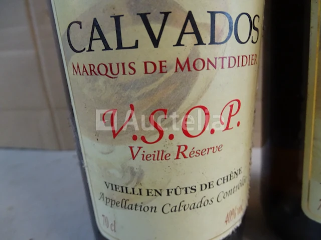 2 flessen calvados marquis de montdidier - afbeelding 4 van  5