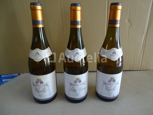 2 flessen chablis maréchal 2014, 1 fles saint-véran maréchal 2014 - afbeelding 6 van  8
