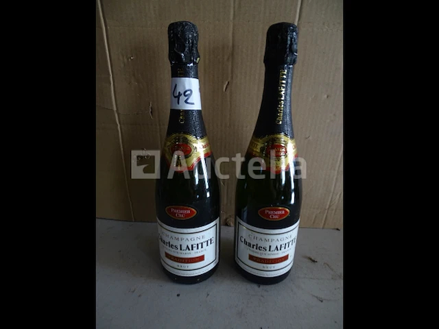 2 flessen champagne brut charles lafitte tradition grande cuvée - afbeelding 1 van  4