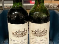 2 flessen château ausone 1966 - afbeelding 2 van  2